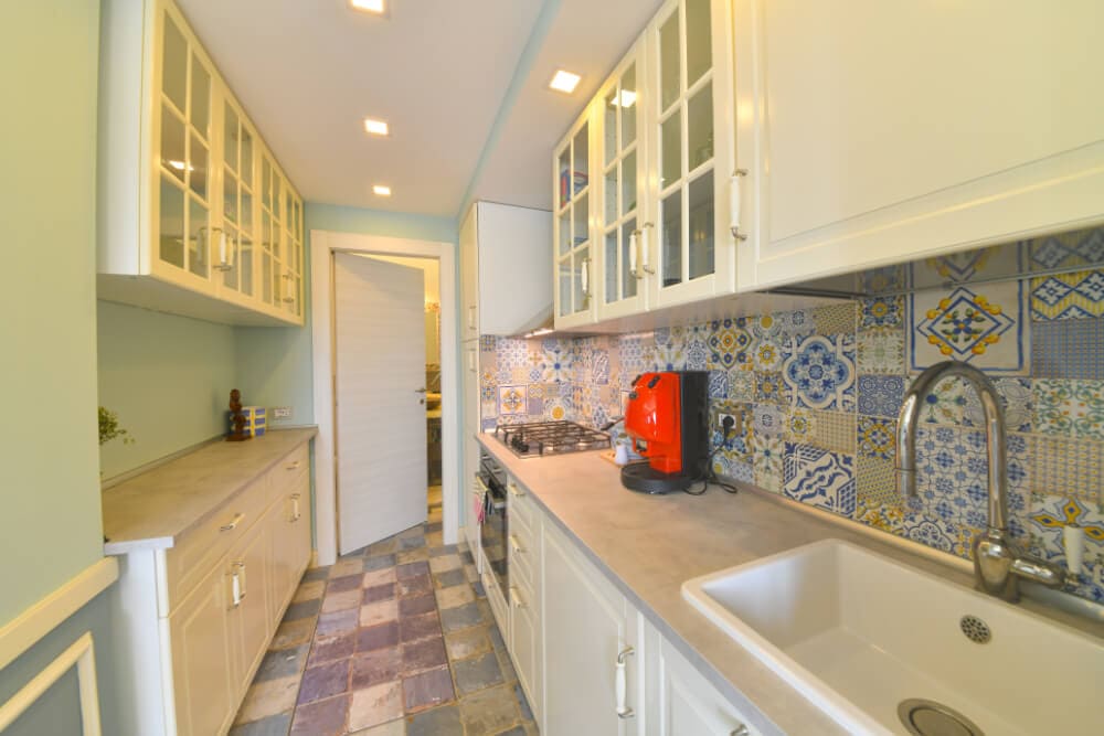 Angolo lavandino cucina appartamento con 1 camera da letto