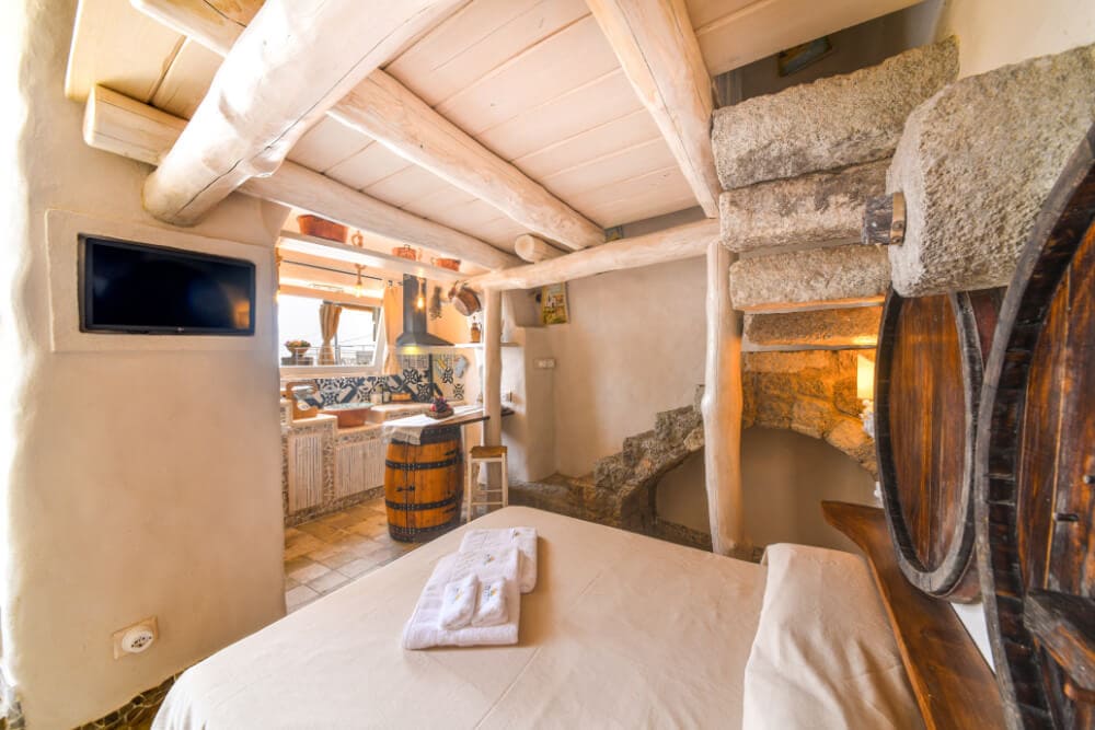 Cucina e letto monolocale vasca con idromassaggio